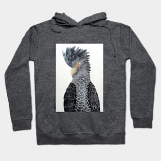 Black Cockatoo - bird art - painting Hoodie